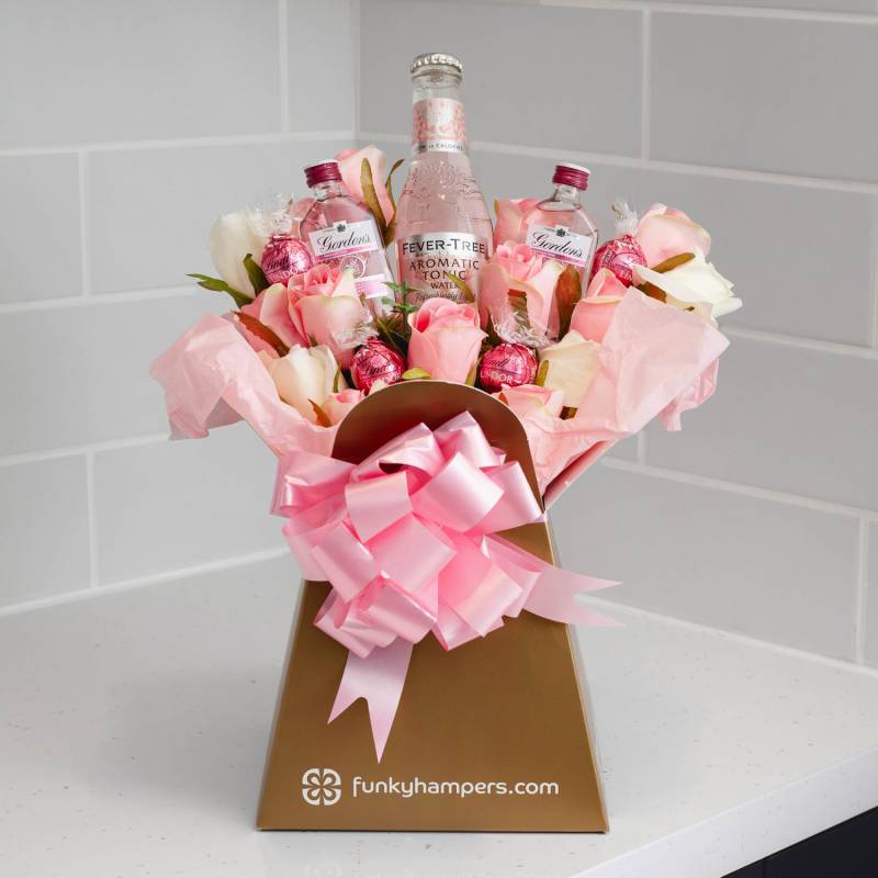 Pink Gin and Tonic and Lindor Bouquet