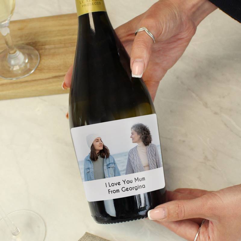 Personalised Photo Upload Bottle of Prosecco